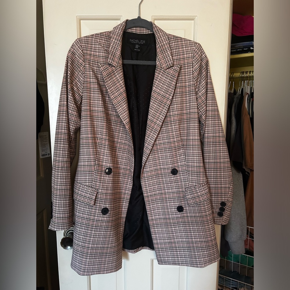 Rachel Zoe Plaid Blazer